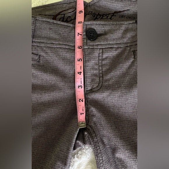 NWT EDC by Esprit Y2K Women's Gray Houndstooth Cuffed Wide Leg Trousers Pants 10 - Picture 12 of 15